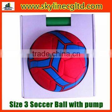 OEM Size 3 matte Soccer ball with pump/ Football