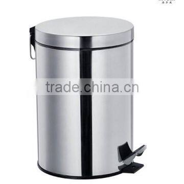 stainless steel wastebin