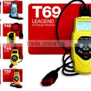 CAN OBD2/EOBD auto fault code reader / vehicle diagnostic tool T69-5 languages,support live data graph and data print out