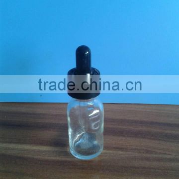 10ml clear essential oil glass dropper bottle with childproof cap