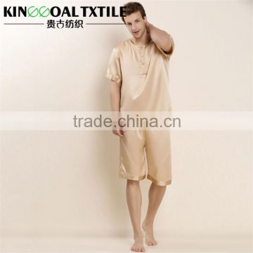 New Style Men 100% Silk Pajamas M-XXXL