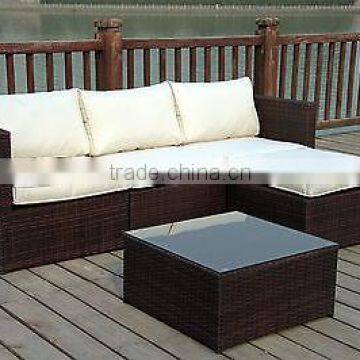 NEW RATTAN WICKER CONSERVATORY OUTDOOR GARDEN FURNITURE SET CORNER SOFA TABLEs                        
                                                Quality Choice