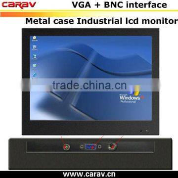 Long life 24h work 10.4 inch industrial CCTV monitor,quad screen,BNC port for AV input