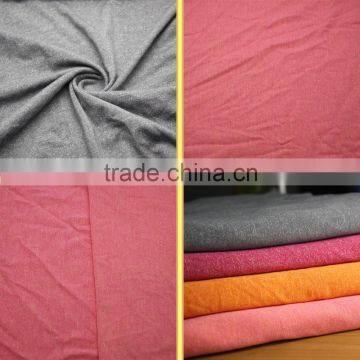 Weft Knitted Cotton Touch Polyester Rayon Spandex T-shirt Fabric photo-5