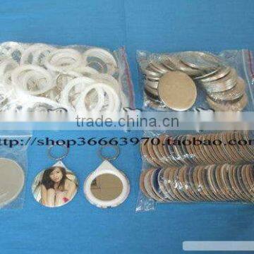 Mirror badge and badge making materials