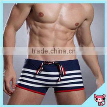 2015 new arrivals Fashion Men's swimwear fabric Sexy Shorts Boxers Sports suit Men Swimwear