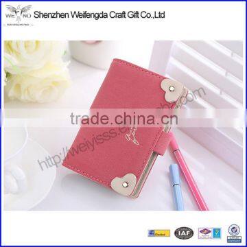 2016 hot Pretty PU leather girls bank IC card holder