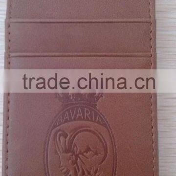 High Quality Promotion Custom Real Leather Printing Magic Wallet photo-3