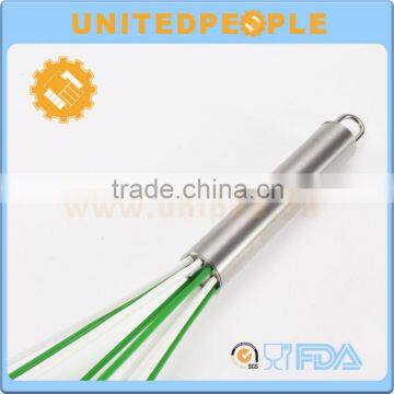 Kitchen Silicone Eggbeater With Stainless Steel Handle photo-2