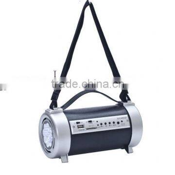 Good Sound Rechargeable Battery Torch Light Radio Portable Mini Speaker
