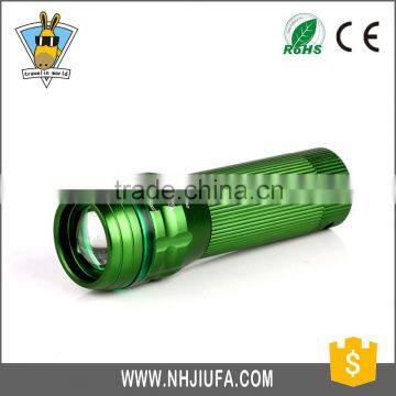 JF High Power XPE LED Wholesale flashlight Stretch Focus Aluminum Torch