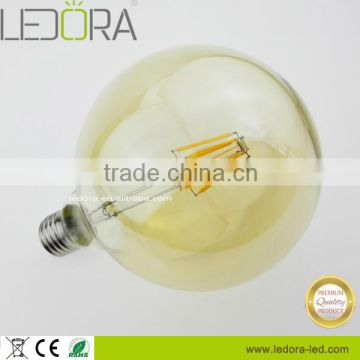 Lamp RoHS UL CE certifications G125 lighting LED filament bulbs