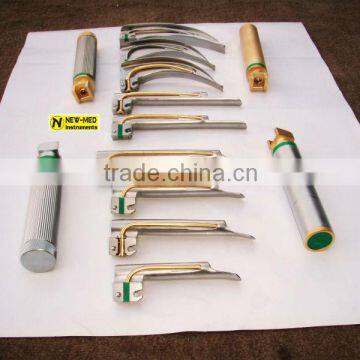 Golden Fiber optic Laryngoscope