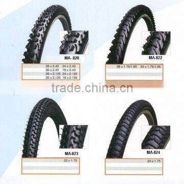 Bicycle tyre and tube