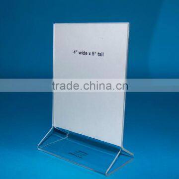 clear acrylic table menu stand holder