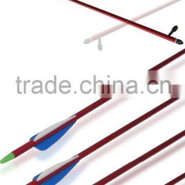 custom 30" Aluminum Arrow Plastic Feather for 50-70lbs Compound Bow red