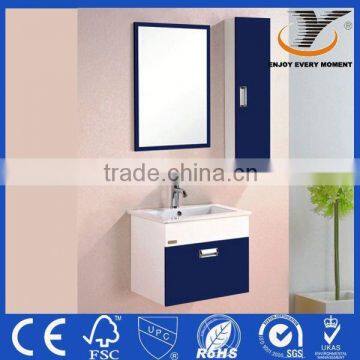 PVC Blue&White morden bathroom cabinet