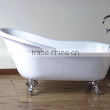 Freestanding Cast Iron Slipper Bath Tub in 1560mm Long photo-2