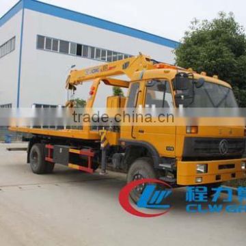 Hot sale dongfeng wrecker truck with crane