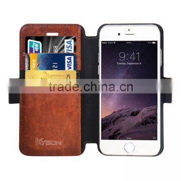 For iPhone 6S Case, [Layered Dandy][Coffee Brown] - [Card Slot][Flip][Slim Fit][Wallet] - For Apple iPhone 6/6S 4.7 Devices