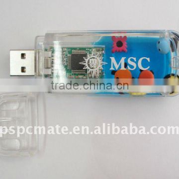 usb flash drive with liquid filled