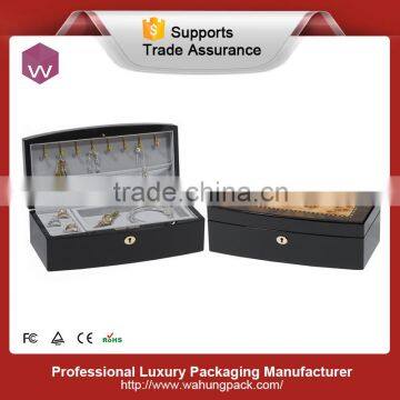 comfortable and soft cloth insert wood jewel box