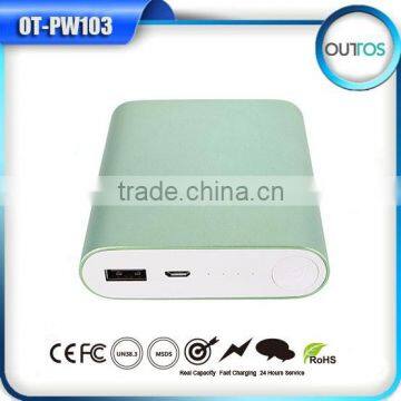 High capacity promotional gift power bank with light lcd