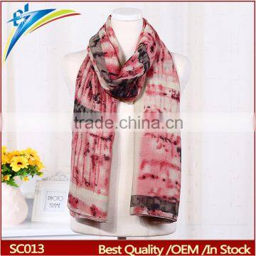 Wholesale Factory Own Design Fashion Indian Silk Scarf