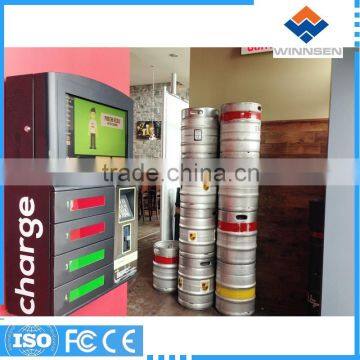 Customized Self Service Wall Mounted Wifi Coin Operated Cell Phone Charging Station APC-04B photo-2