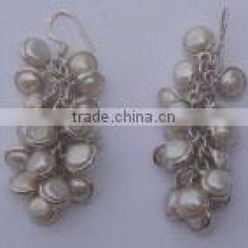 White pearl  earrings