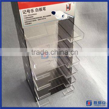 China first hand factory custom made acrylic pen display stand for marker pen / lucite pen stand