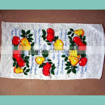 fruit print tea towels