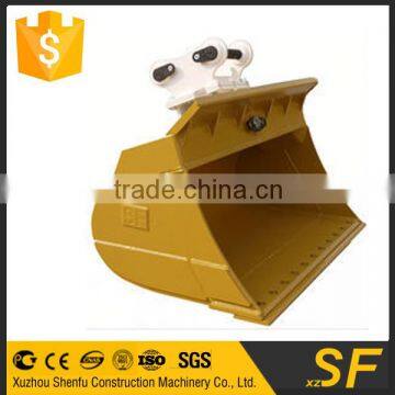 excavator tilt mud bucket with removable bolt on cutting edge
