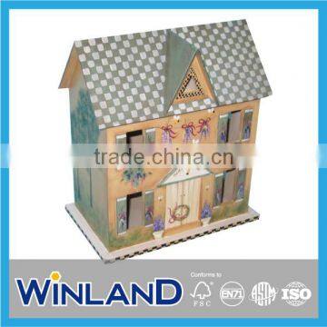 Pretend Play Design Small Wooden Dollhouse