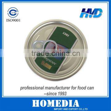300# printing EOE lid for easy open food tin can