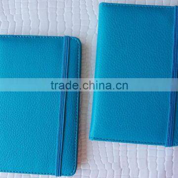 2017 week to view turquoise pu elastic diary strap