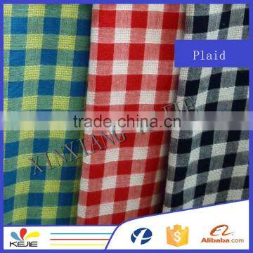 Wholesale plaid 100 cotton Yard dyed shirt fabric