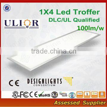 Shenzhen led panel manufacture DLC 1200x300 40w led panel 4x1 led ceiling panel