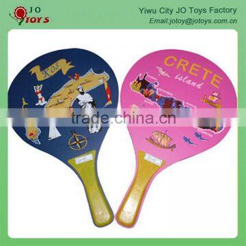 Wooden Beach Racket , beach paddle set with EN71 ASTM