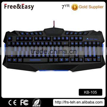 Multimedia Colorful Led Backlit Ergonomic Computer Keyboard photo-3