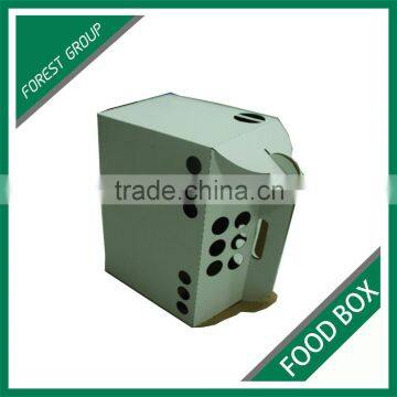 WHITE PLAIN CORRUGATED FOOD BOX FOR SHIPPING HAMBURGER WITH CUSTOM LOGO AND PRINT photo-3