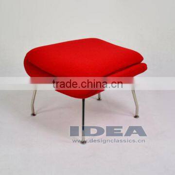 Replica Womb Chair Foot Stool - Red Wool Fabric photo-3