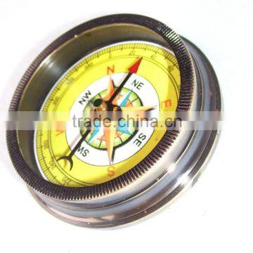 Antique Solid Brass Compass- Open Face Maritime Gift Compass 13495