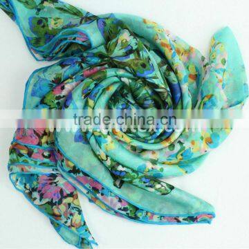 Silk foulard/ Fashion scarf / Silk shawl