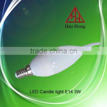 HAO HONG hot sale led candle light E14 3w with good quality