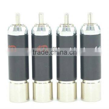 Hi-End AP-R092 Rhodium Plated solderling rca plug