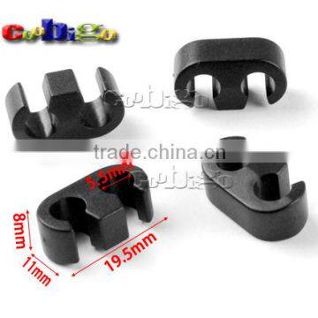 Semi-elliptical 5.5mm Hole Ear shape Sliding Connecter Cord End Stopper For Rope Sportswear Garment Backpack #FLS156