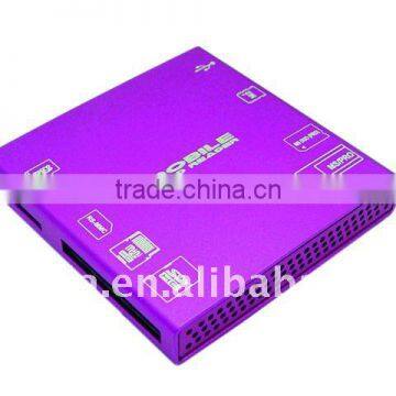 Aluminium Case -- Memory card rader / SD/TF/SIM MMC memory card read / All in one card reader