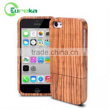 Wholesale new design natural wooden bamboo case for IPhone 5C