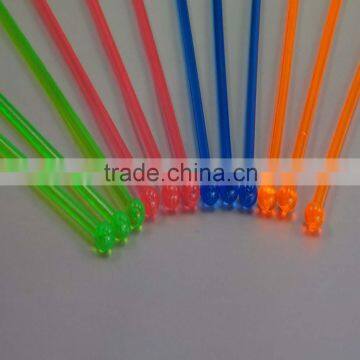 380# OEM Novelty plastic stick/swizzle stick/ cocktail stick stirrer